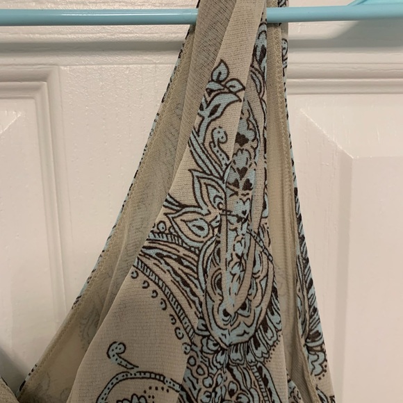 Michael Kors light blue and beige tank top. Size XL - Picture 4 of 10